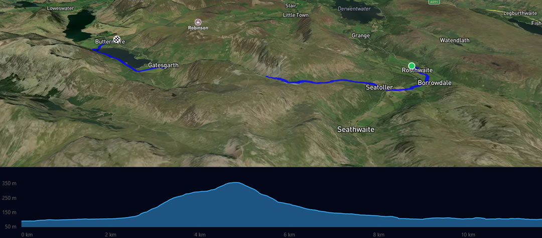 Rosthwaite to Buttermere Indoor Cycling Video