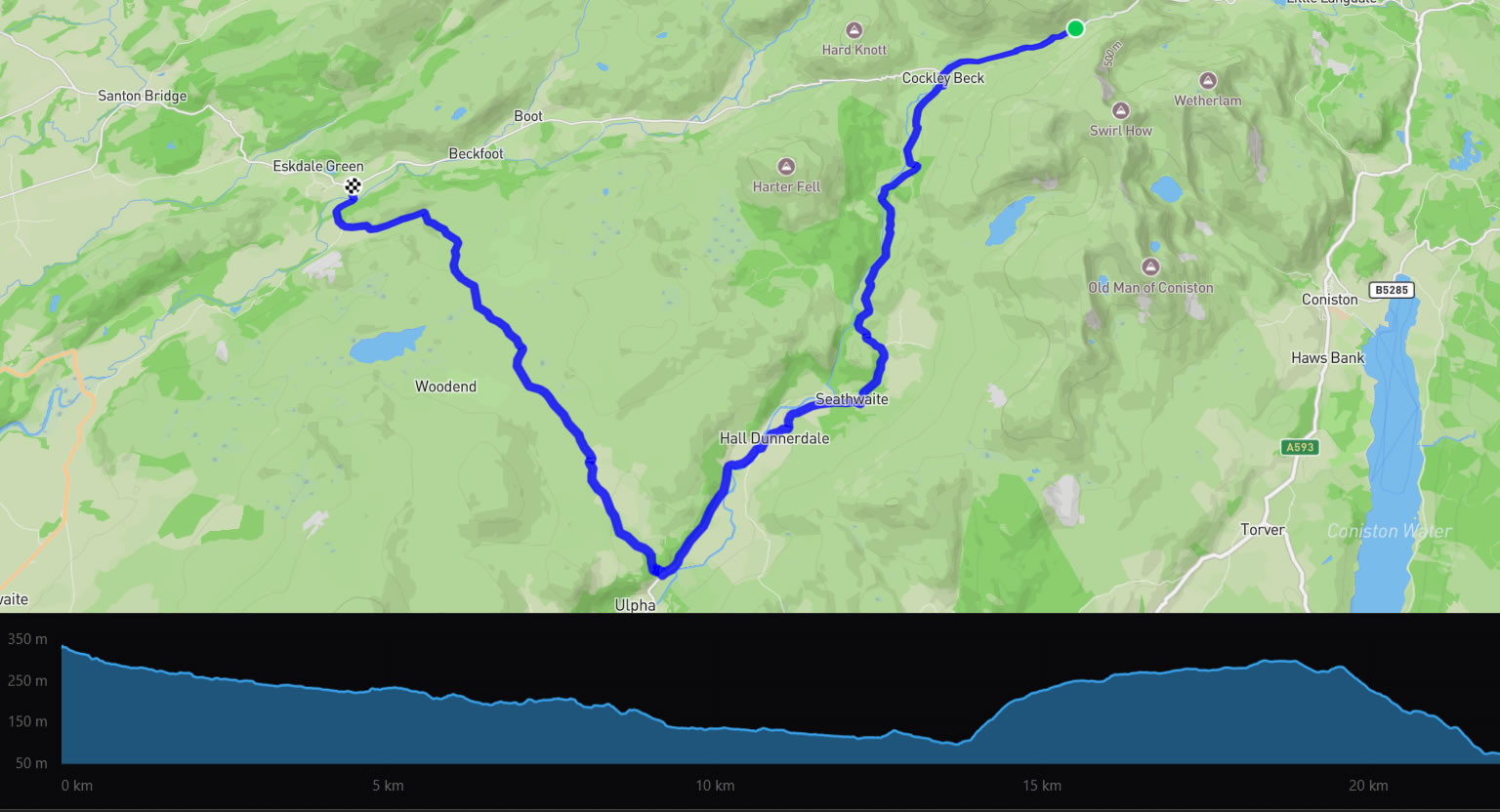 A Trip to Eskdale Map