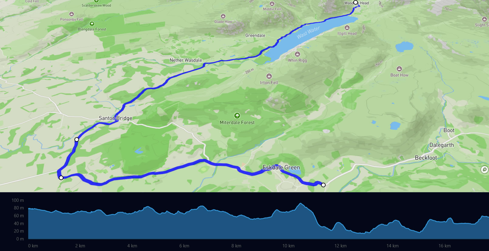 Wasdale West Map