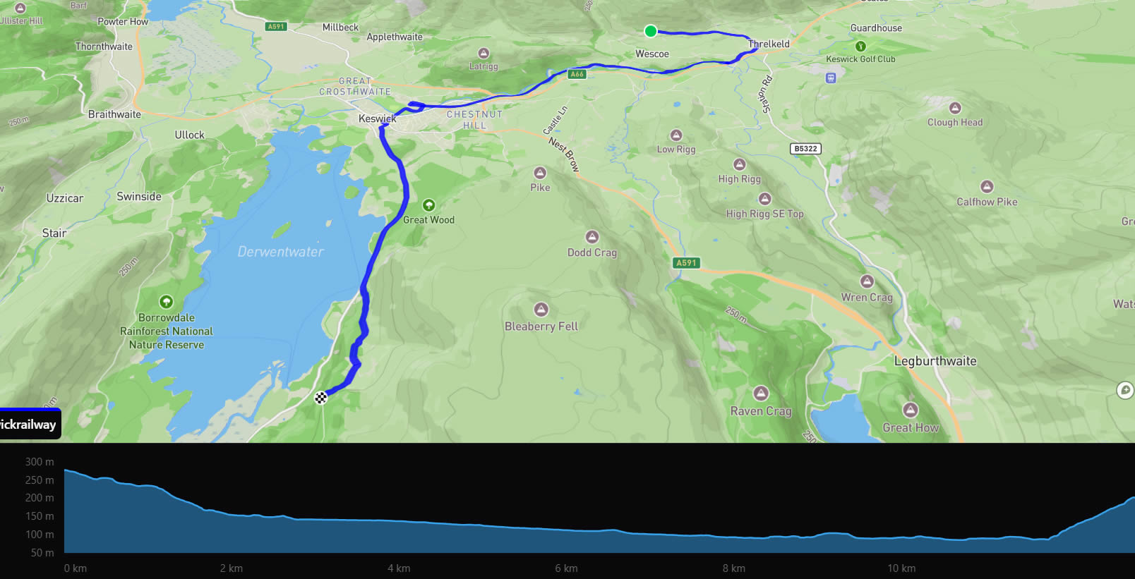 Keswick Railway Trail Map