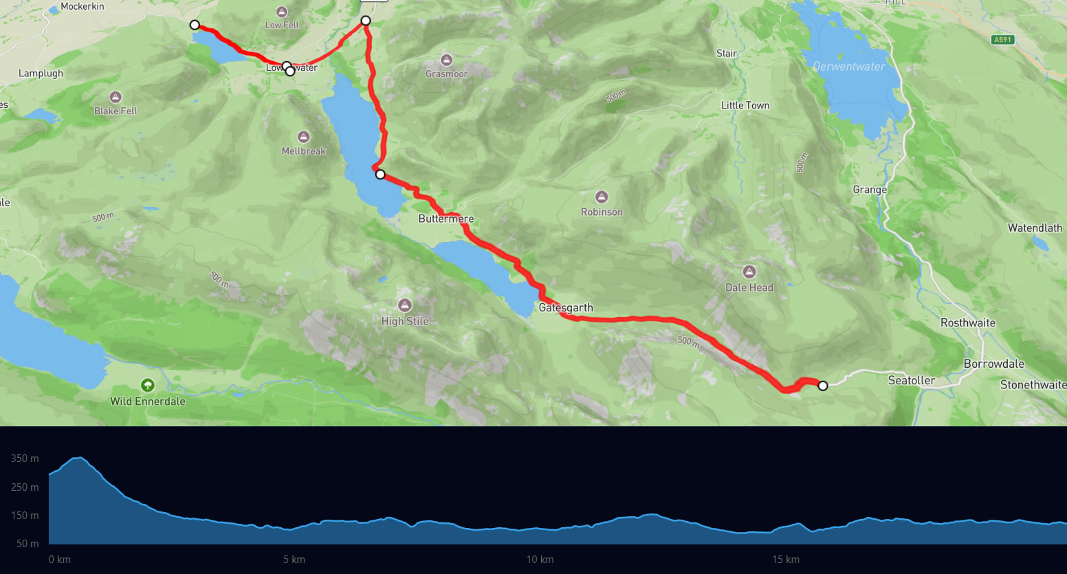 Honister Pass Map
