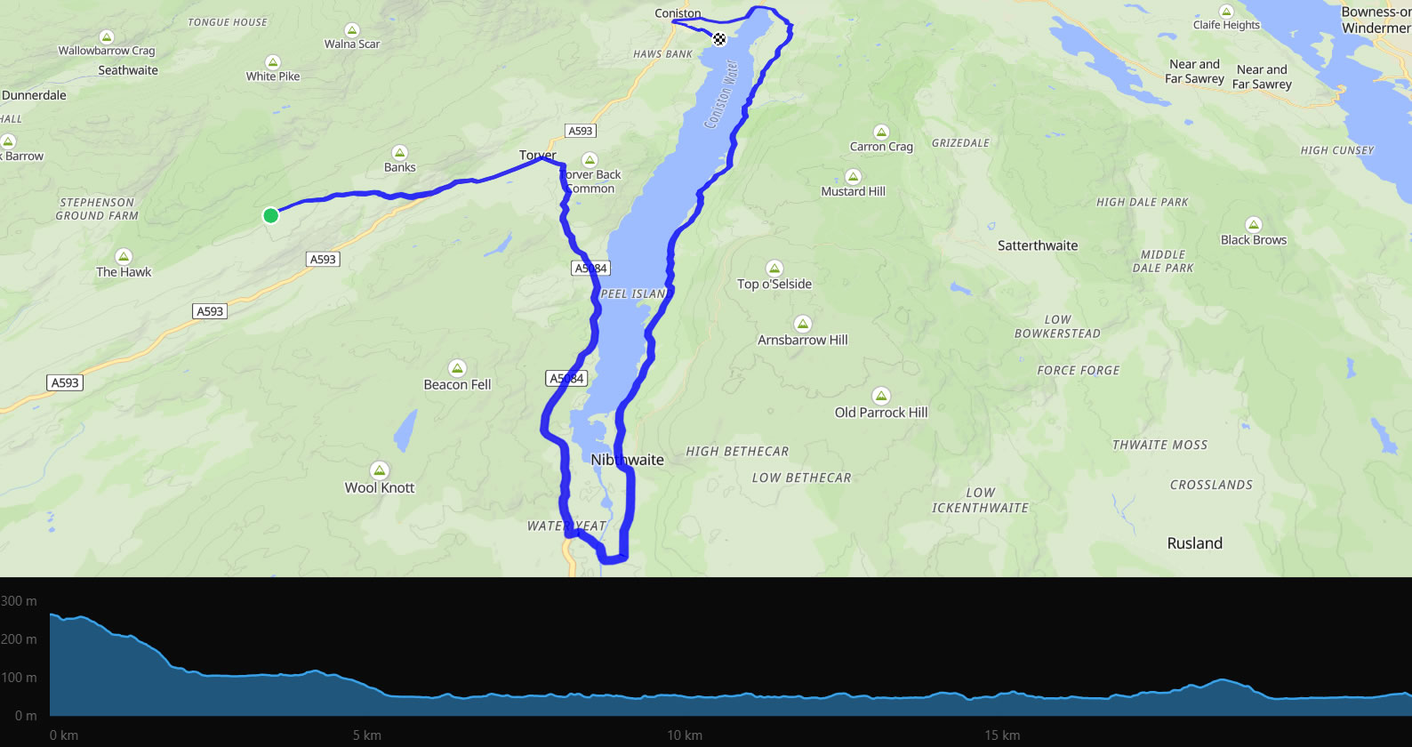 Coniston Water Map